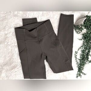 Lululemon Invigorate High Rise Everlux 25” Tights Dark Olive Size 2